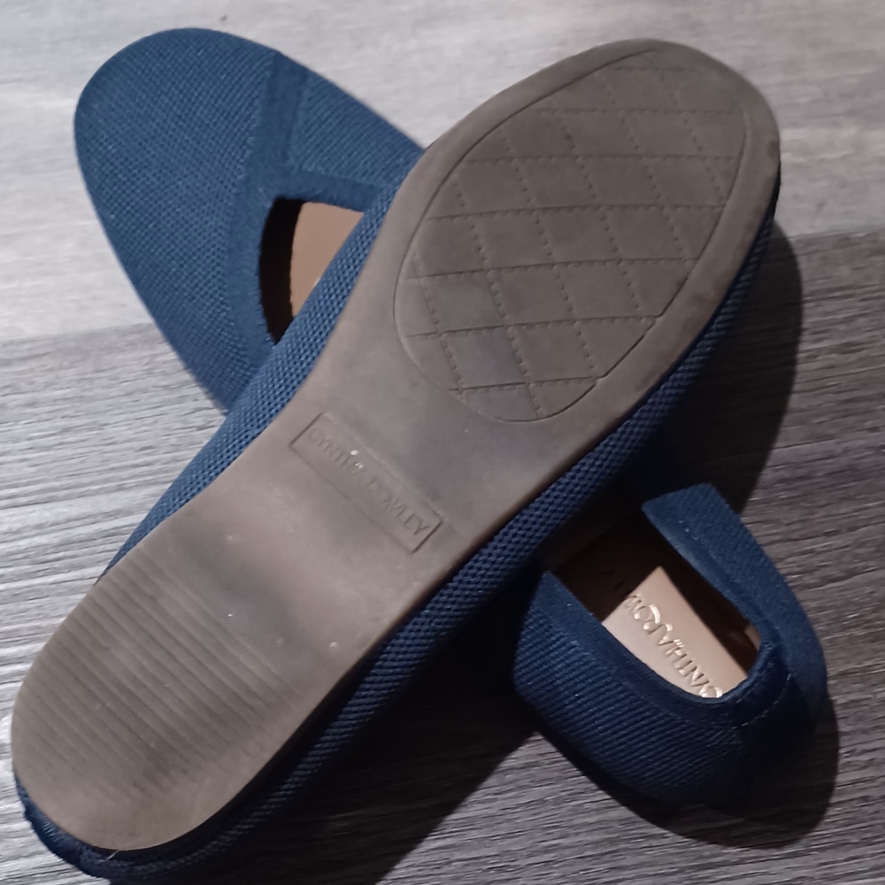 Cynthia Rowley Haisley Knit Navy Ballet Flats - Picture 3 of 4